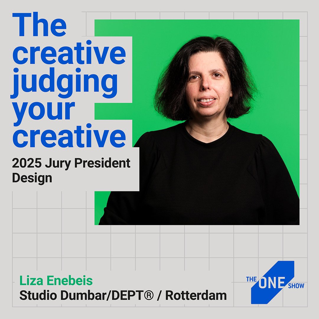 I’m thrilled to be The One Show’s 2025 Design Jury President. Can’t wait to see your work! Enter by the Super Early Deadline, November 1, at hubs.la/Q01vprRp0 #oneshow <a href="/TheOneClub/">The One Club for Creativity</a>