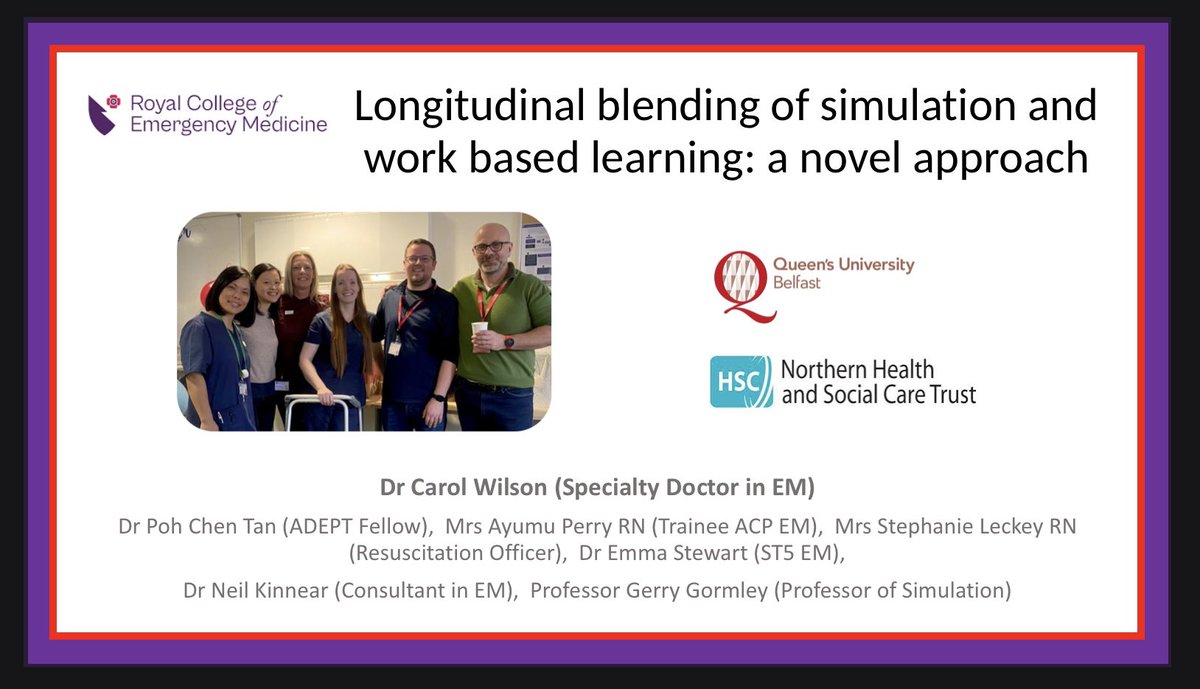 Neil Kinnear (@kinnearneil) on Twitter photo Such a privilege to have research done in Causeway Hospital on simulation-based medical education presented by Dr Carol Wilson at the <a href="/RCEMevents/">RCEM Events</a> Educators conference today. Quality of oral presentations was super, well done to all presenters! <a href="/NHSCTrust/">Northern Trust</a> <a href="/DrGerryG/">Gerry Gormley</a> <a href="/stephresus/">Stephanie Leckey RN</a> Such a privilege to have research done in Causeway Hospital on simulation-based medical education presented by Dr Carol Wilson at the <a href="/RCEMevents/">RCEM Events</a> Educators conference today. Quality of oral presentations was super, well done to all presenters! <a href="/NHSCTrust/">Northern Trust</a> <a href="/DrGerryG/">Gerry Gormley</a> <a href="/stephresus/">Stephanie Leckey RN</a>