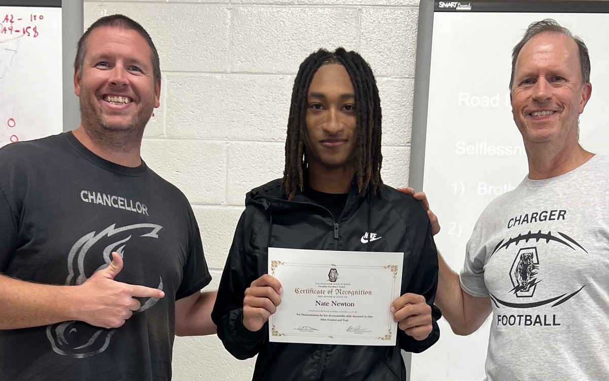 Congratulations to our Character Ed Player of the Week for Accountability, Nate Newton! Nate always takes responsibility for his role in any situation, and his teammates know they can always count on him! Great work, Nate!