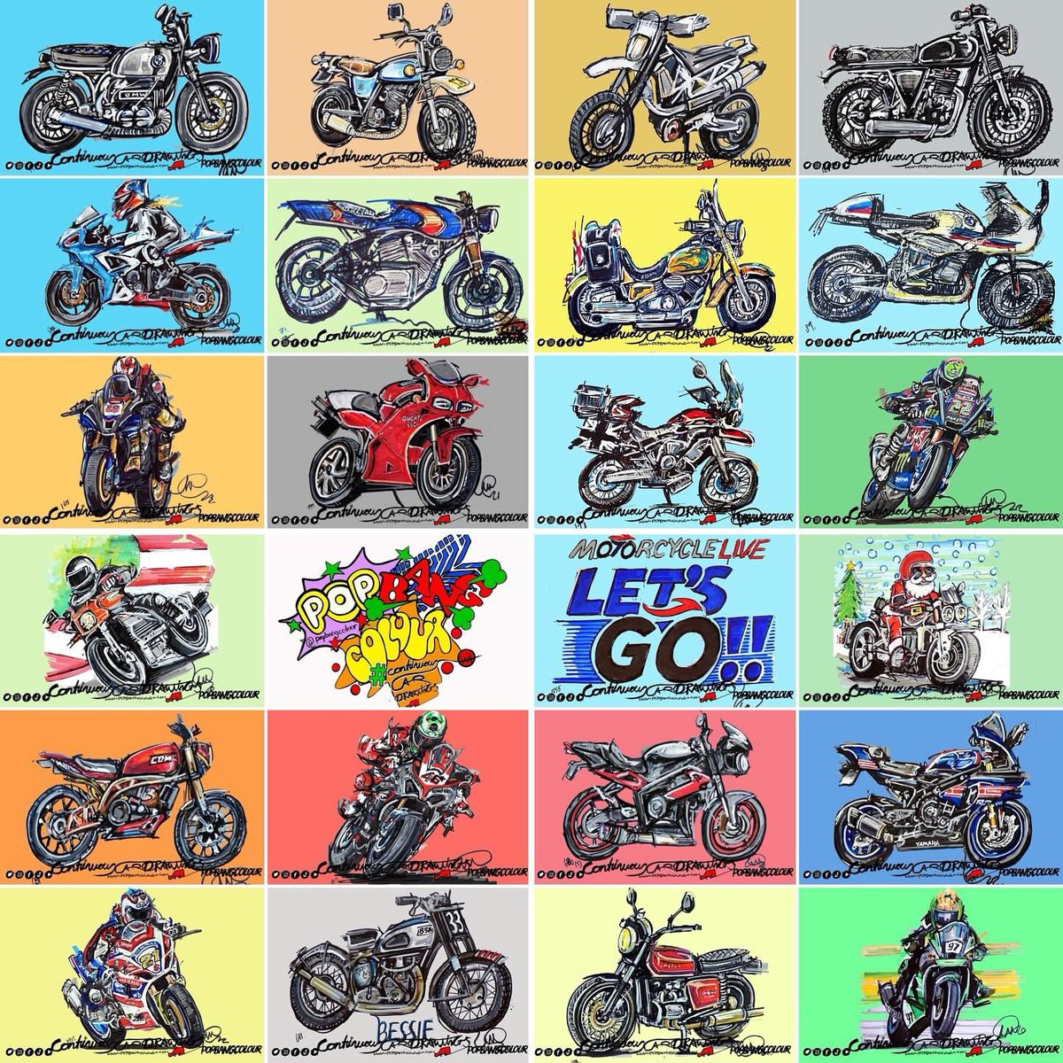 Popbangcolour's tweet photo. Good news… Excited to say I will be returning to @motorcyclelive this year!
The 10 day long show in November is the biggest indoor motorcycle show in the UK
Now shall I #Paintwithcars or create #ContinuousCycle drawings at the event?
🏍️🎨✍🏻
#MotorcycleLive https://t.co/feZS8Ag9r5