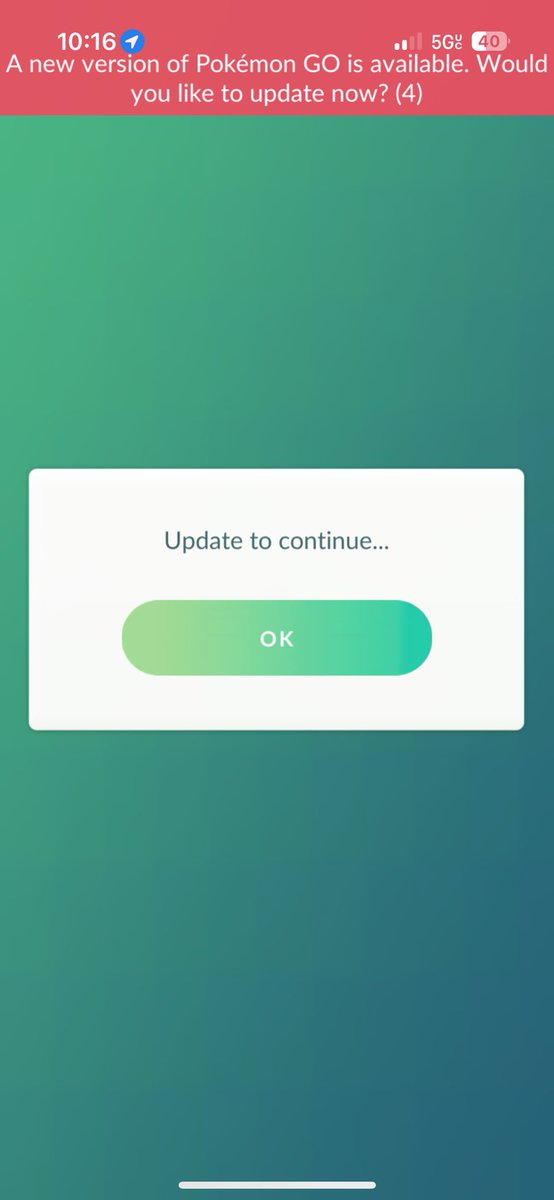 PeteonaBike's tweet photo. @NianticHelp You know what would be helpful? A countdown timer to a forced update. If I had known, I could’ve done this at home with my WiFi. Now, I’m stuck here outdoors with a crappy cellular signal, waiting 10 minutes for an update. 😡
#ForcedUpdate #PokemonGo https://t.co/aZ7LQjguIY