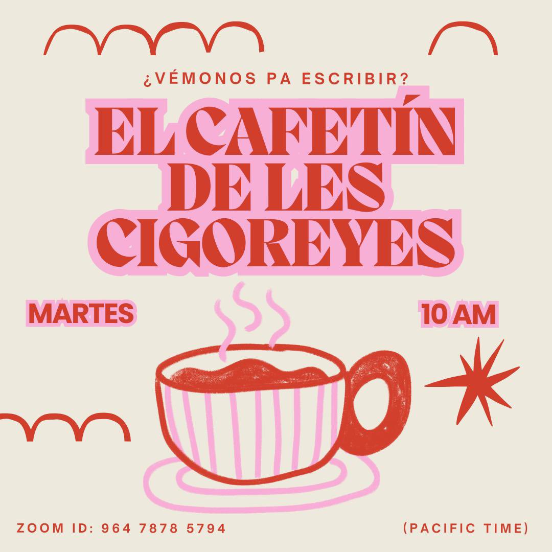 asturianstudies's tweet image. A estas alturas del #FallQuarter, comenzamos a necesitar café ☕️
Vuelve #Elcafetíndelescigoreyes, ¡empezamos ya!
Todos los martes a las 10 am (Pacific Time).
#Estudiosasturianos #AsturianStudies #Writinggroup