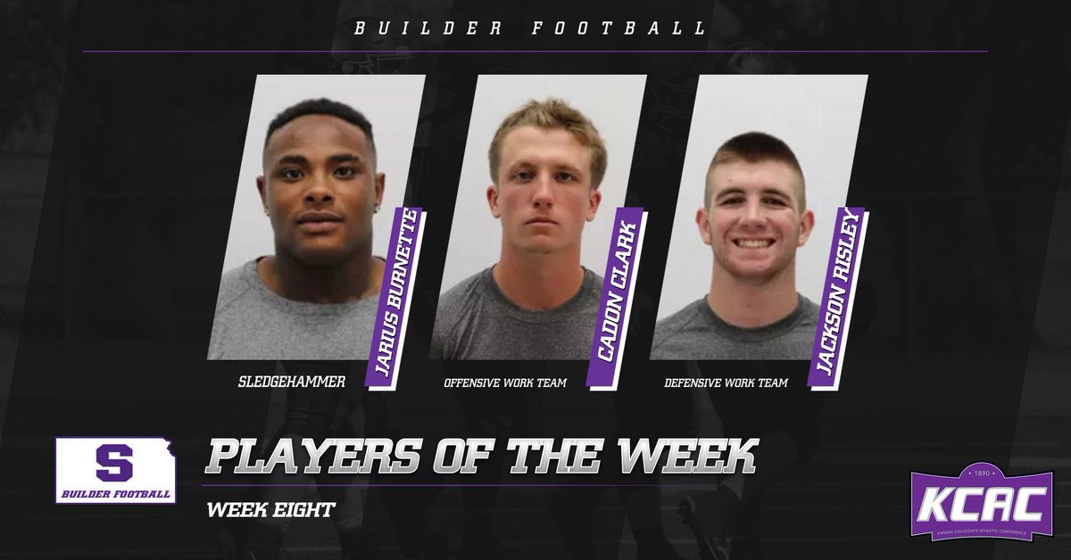 Congrats to our Week 8 Players of the Week!