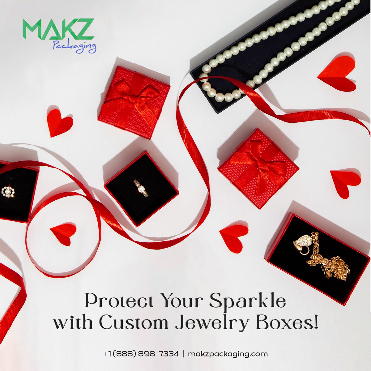 makzpackaging's tweet image. 💍✨ Safeguard your jewelry in style with custom boxes by Makz Packaging! 

Perfect for rings, necklaces &amp;amp; more. 

Reflect your brand's elegance today! 💎🎁

shorturl.at/GoCsN

#MakzPackaging #CustomJewelryBoxes #JewelryPackaging #Packaging