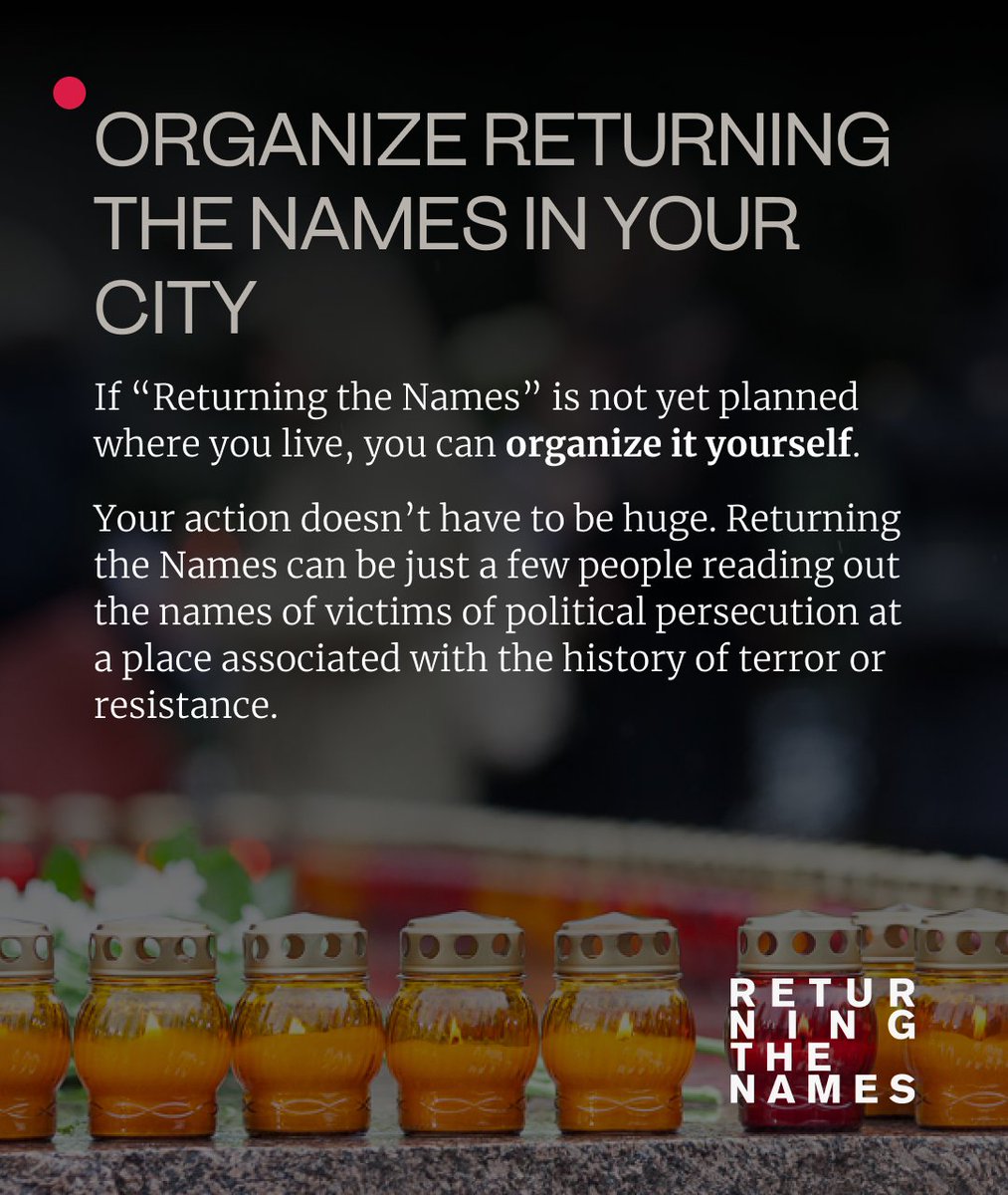 EnMemorial's tweet photo. There is a way to take part for everyone — find yours!  

You can also share this post with your friends — invite them to participate in "Returning the Names" with you.  #returningthenames #october29 https://t.co/9WKBZwfDd0
