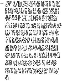 SsupNerds's tweet photo. One of my dnd players challenged me to make a puzzle that would take more than a session to solve so I made a fake alphabet and transcribed an entire letter to his character into it. That’s it. No decoder, no anything. Hundreds of anthropologists are watching with bated breath. https://t.co/GouRGsqiye