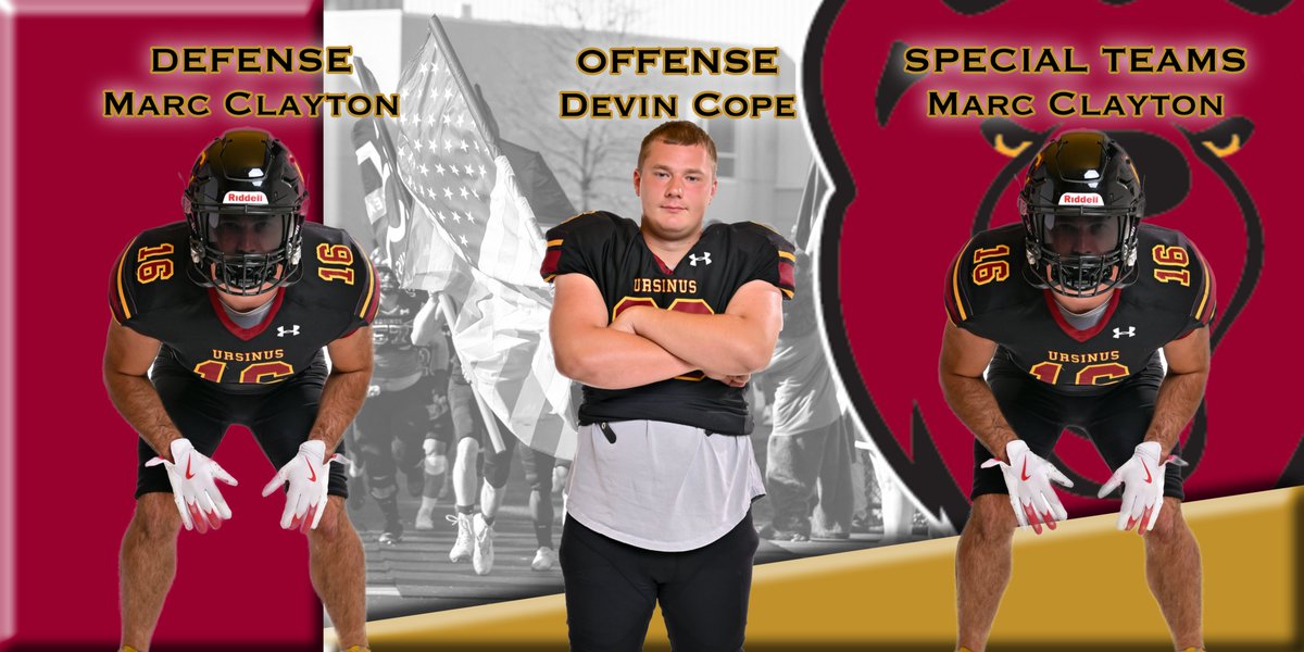 Congratulations to our Week 6 Players of the Week! Devin handled the Blindside all day grading out highest on the Offensive Line! Marc is double dipping for Defense and Special Teams with 11 Tackles (3 on Kick Off), 1/2 a Sack, and 1/2 a TFL!