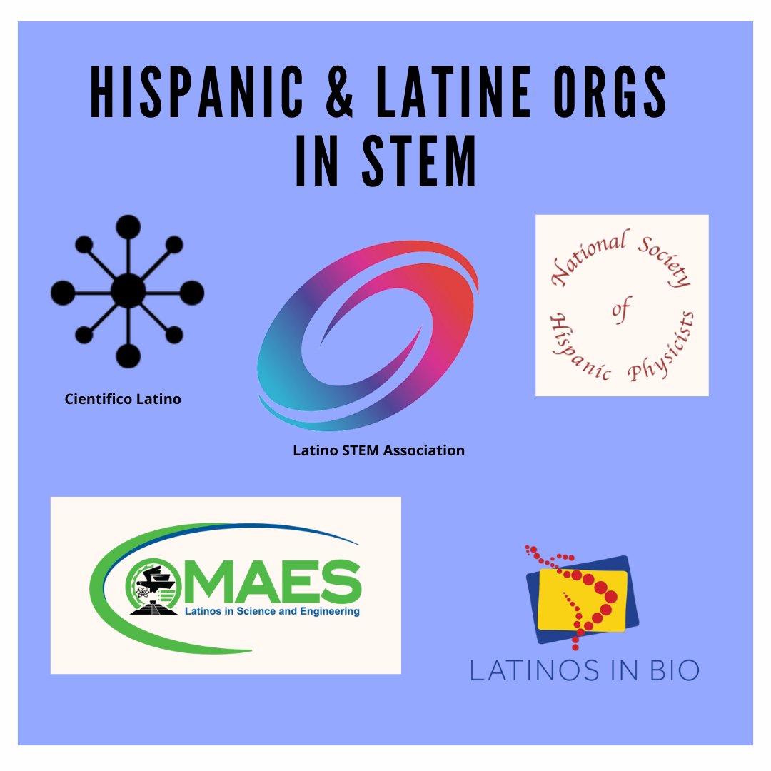 LatinasinSTEM's tweet image. We continue celebrating Hispanic Heritage Month w/ amazing Hispanic/Latine #STEM organizations !
Did we miss any orgs? Please let us know in the comments!
#HispanicHeritageMonth2024 #LatinesinSTEM #LatinasinSTEM #HispanicinSTEM #DiversityinSTEM #ally