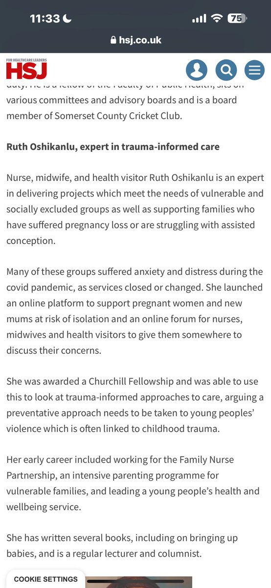 Dr Ruth Oshikanlu MBE RN RM RHV QN FRCN FAAN FRSPH (@ruthoshikanlu) on Twitter photo So excited to be recognised with other talented, expert colleagues, making a difference to those we serve.
Congratulations dearest colleagues🎉🎉🎉
<a href="/SheilaSobrany/">Sheila Sobrany RGN RNT MA HE</a>
<a href="/Glowingfuture/">Mary Akangbe FAPH</a>
<a href="/felicia_kwaku/">Dr Felicia Kwaku, OBE, RGN</a>
@karenabonner2
<a href="/PauletteL_MBE/">Paulette Lewis</a>
<a href="/lauraserrant/">Prof. Laura Serrant CBE PhD</a>
<a href="/zambezi40/">Dorcas Gwata</a>
<a href="/CNOWales/">Sue Tranka 💙 RN,FQNI</a>
<a href="/AcosiaNyanin/">Acosia Nyanin 💙</a> So excited to be recognised with other talented, expert colleagues, making a difference to those we serve.
Congratulations dearest colleagues🎉🎉🎉
<a href="/SheilaSobrany/">Sheila Sobrany RGN RNT MA HE</a>
<a href="/Glowingfuture/">Mary Akangbe FAPH</a>
<a href="/felicia_kwaku/">Dr Felicia Kwaku, OBE, RGN</a>
@karenabonner2
<a href="/PauletteL_MBE/">Paulette Lewis</a>
<a href="/lauraserrant/">Prof. Laura Serrant CBE PhD</a>
<a href="/zambezi40/">Dorcas Gwata</a>
<a href="/CNOWales/">Sue Tranka 💙 RN,FQNI</a>
<a href="/AcosiaNyanin/">Acosia Nyanin 💙</a>