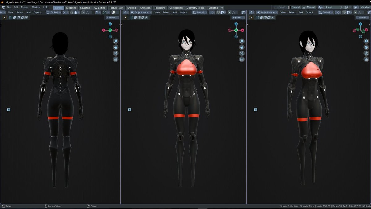 quick look at the model in eevee if anyone wondering