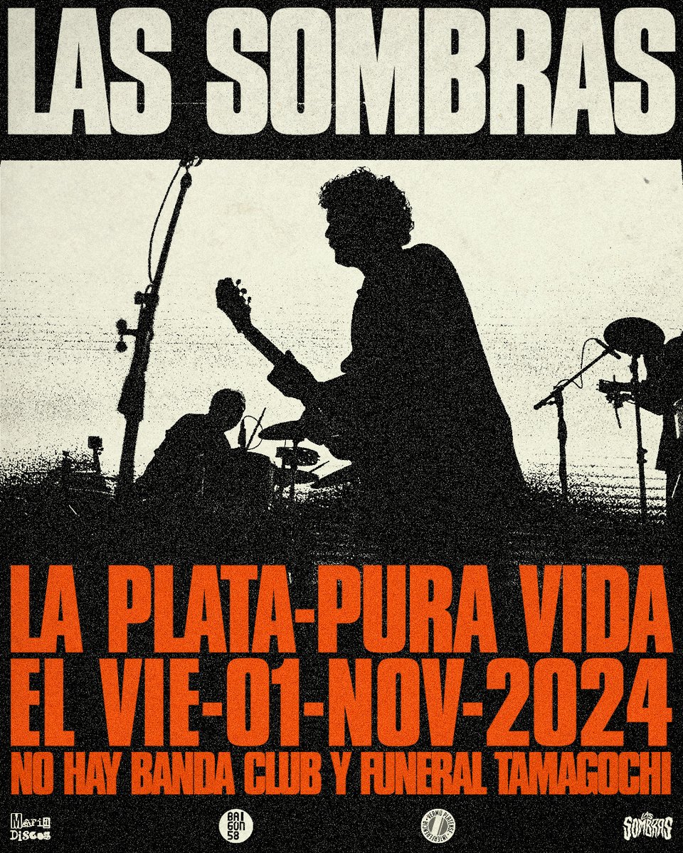 #LasSombras vuelven al #PuraVida de #LaPlata
Entradas en link de bio
Flyer x Martina Papalini