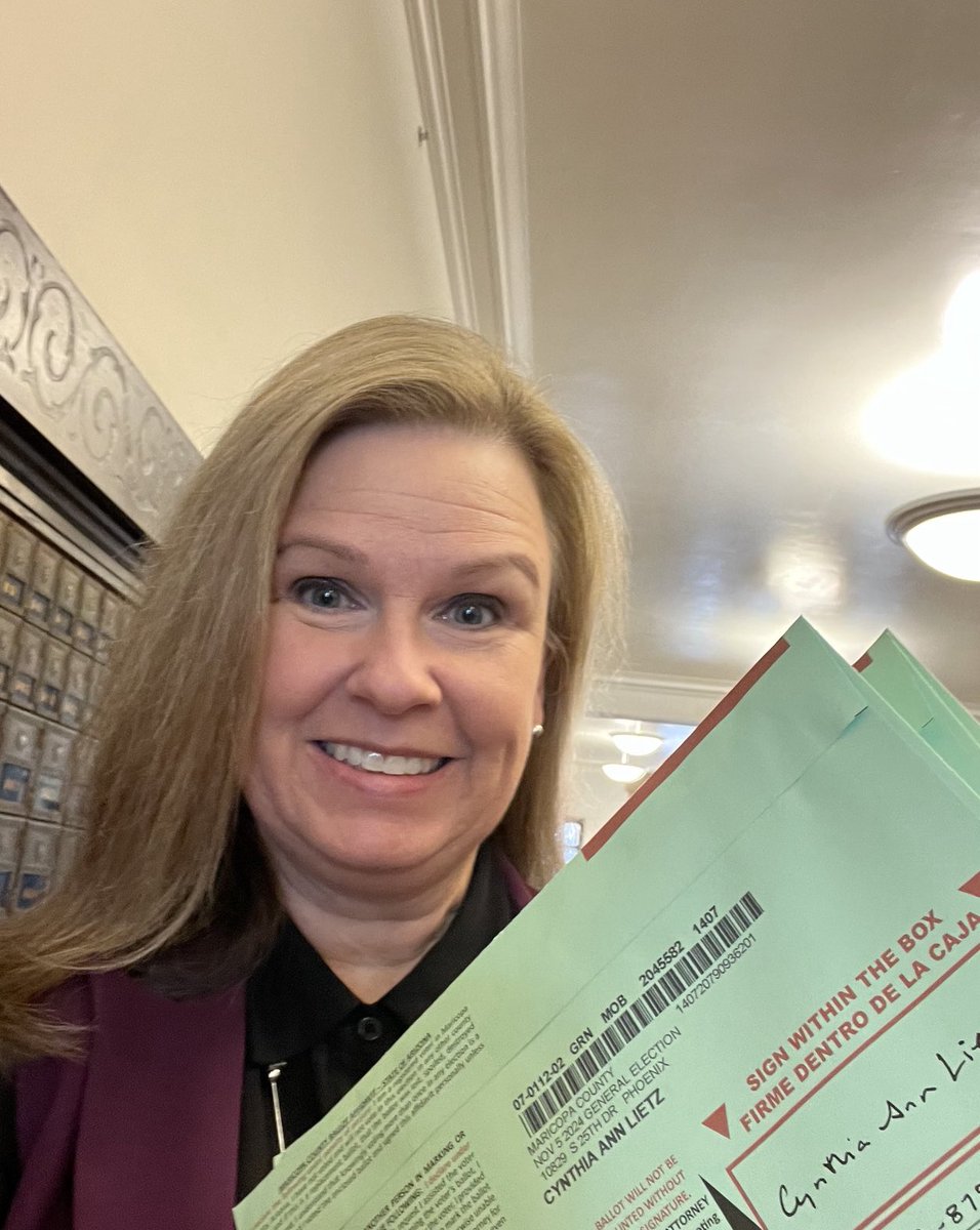 Dropped off early ballots for me and my family, we love <a href="/maricopacounty/">Maricopa County</a> early voting. Don’t forget to vote Watts <a href="/asupublicsvc/">Watts College of Pub Svc</a> college!