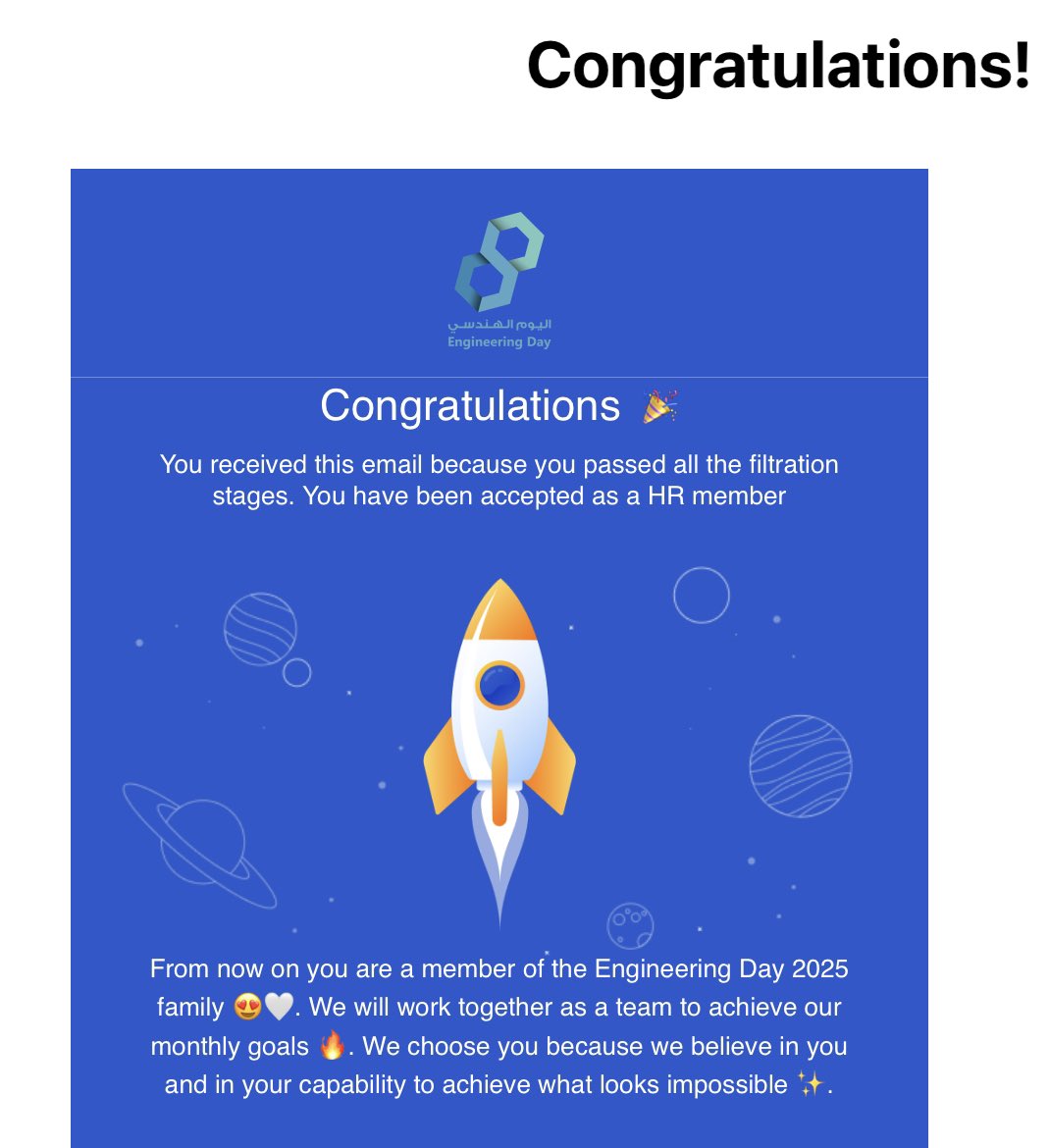 🚀

رحلة جديدة ، ومشاركة من جديد..
نسأل الله التوفيق 
<a href="/KauEngDay/">اليـوم الهنـدسي</a>