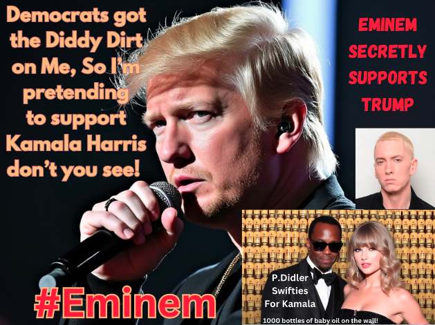 HealthWarrior1's tweet photo. #Eminem #EminemSecretlySupportsTrump #Diddy #PDiddler #Swifties #Kamala #MAGA #MAHA https://t.co/6viNmMVPCm