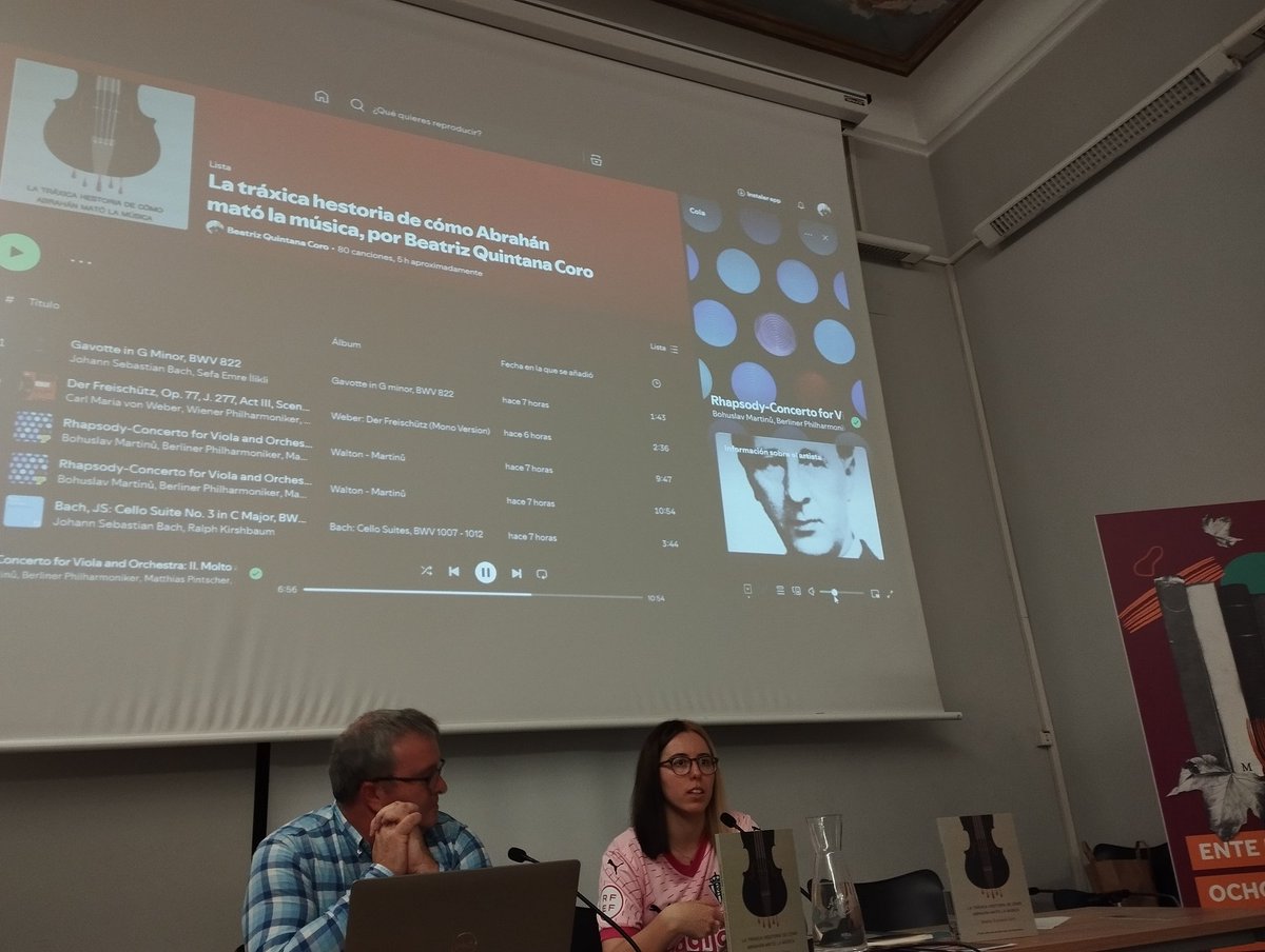 🎵 📖  🎼 Ahora mismo presentando, dentro d'Entefueyes, "La tráxica hestoria de cómo Abrahán mató la música" con Beatriz Quintana y El Rendu 🩶 🤍 🖤