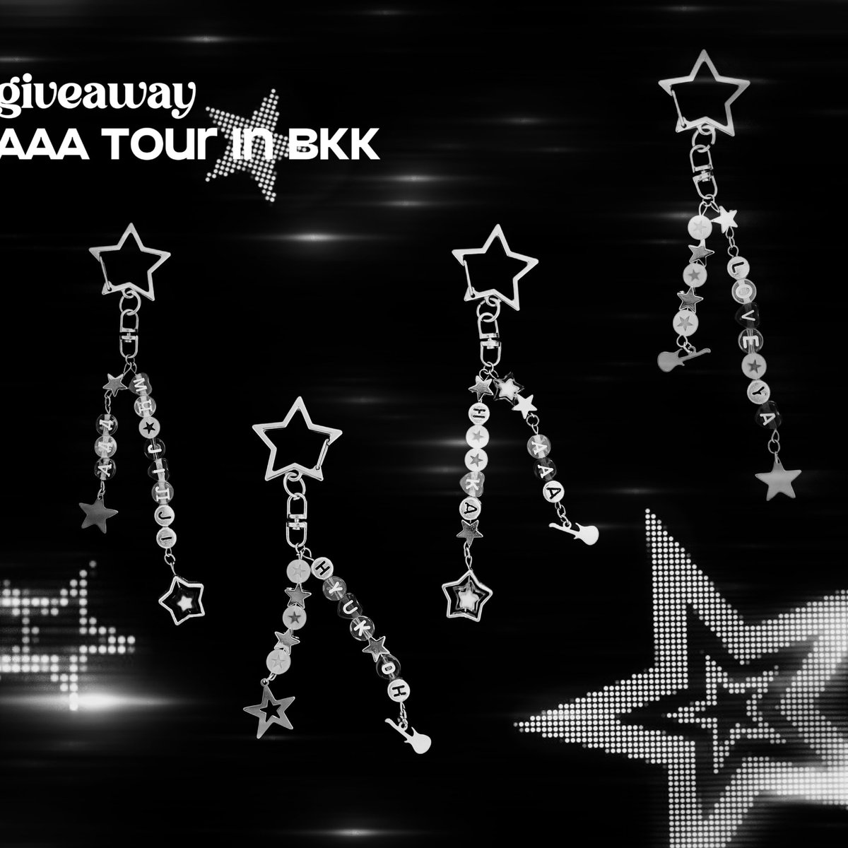 mmnvrs's tweet photo. preview giveaway 𖤐⭒๋࣭⭑
— for #AAATourinBKK #HYUKOHinBKK 

⟢ handmade keychain: 40 ea only
⟢ random 1 ea: 1 person

date: saturday 2 nov 2024 .𖥔 ݁ ˖
time: tba 
location: union hall .𖥔 ݁ ˖

๋࣭ ⭑⚝ see ya! https://t.co/O3UYqI5sUK