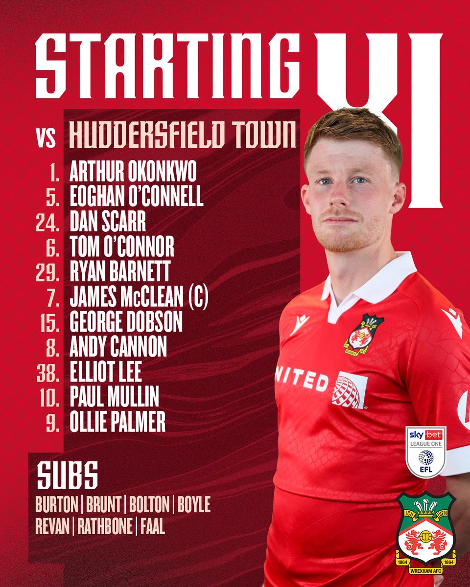 Phil Parkinson names an unchanged Starting XI for tonight's fixture📝

🔴⚪️ #WxmAFC