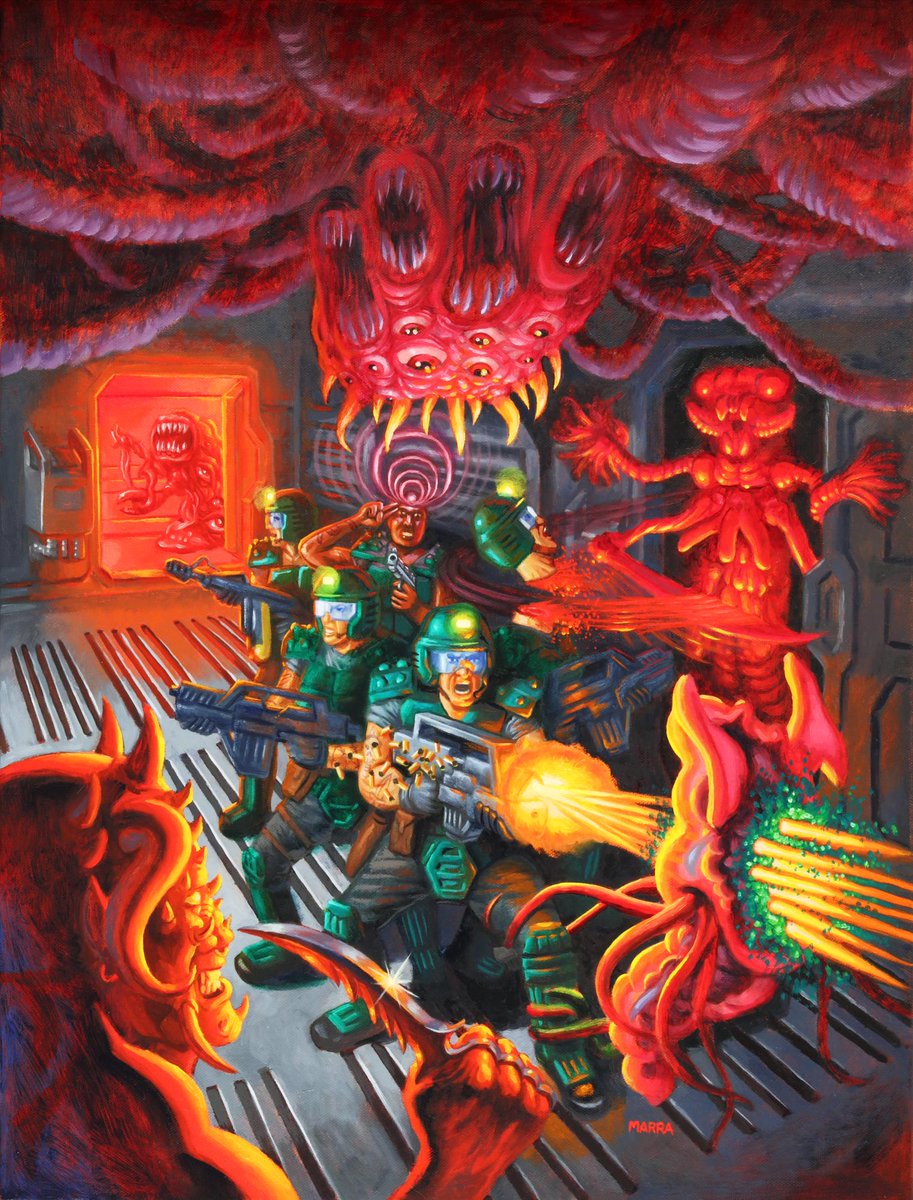 I painted the cover for the newest edition of the awesome TTRPG, STAY FROSTY, by Casey Garske. The Remastered version of the game from the Melsonian Arts Council is coming soon to BackerKit . 
backerkit.com/call_to_action…