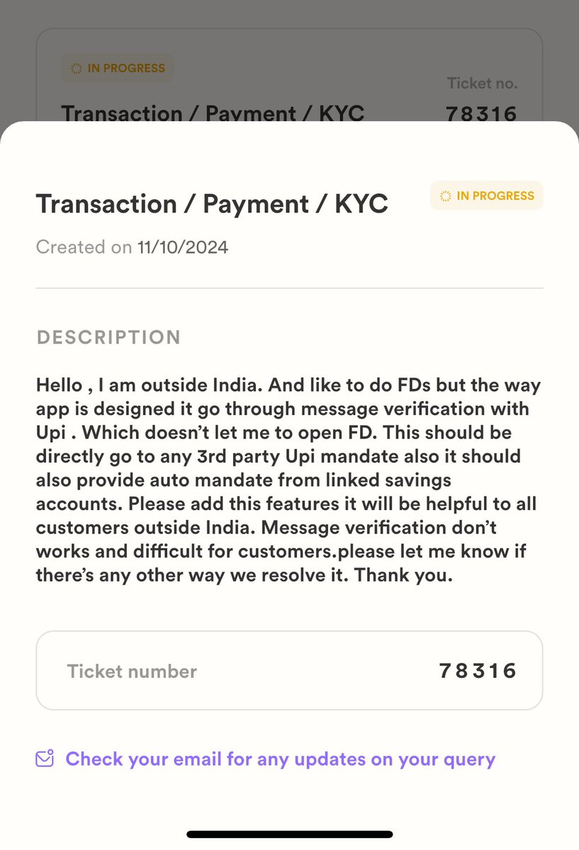 Parthvs's tweet photo. @StableMoney_  @saurabhjain1099 i have one ticket open since last 11 days . No one is replying on it . Your claim to get response in 1hr  which doesn’t seem true. https://t.co/WAdc4wiCc6
