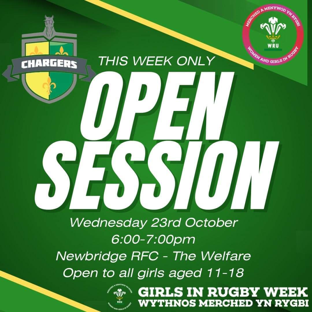 Newbridge Rugby (@newbridgerfc) on Twitter photo Come along tomorrow evening and join <a href="/RugbyChargers1/">Chargers Girls Rugby</a> for their open event. It's a fantastic, fun and supportive environment. Come along tomorrow evening and join <a href="/RugbyChargers1/">Chargers Girls Rugby</a> for their open event. It's a fantastic, fun and supportive environment.