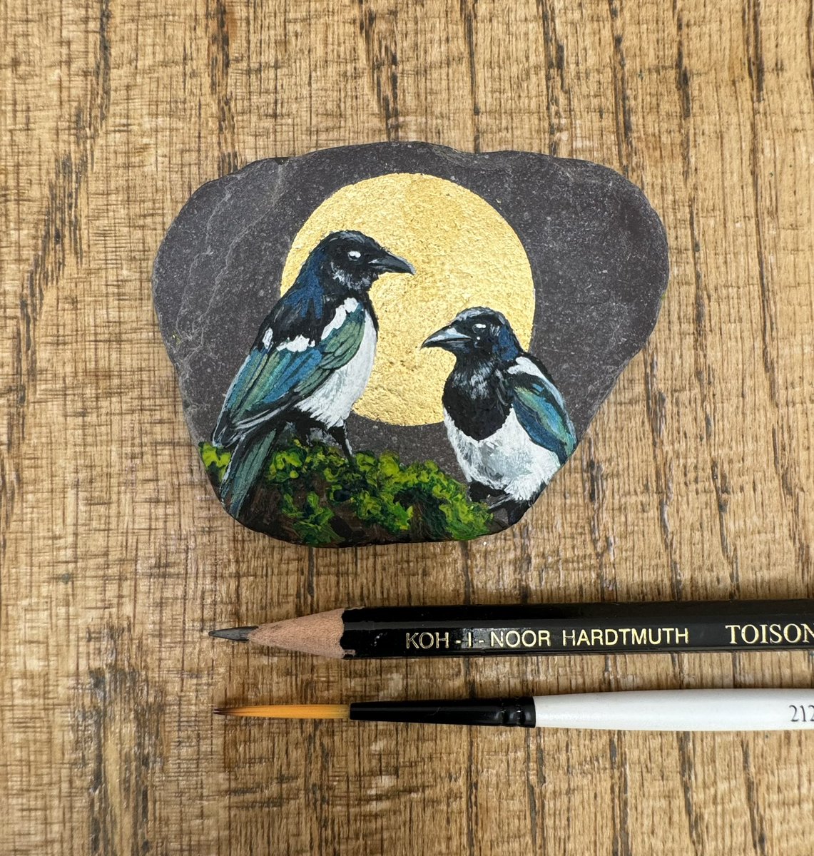 Gonna have to thank my friend - I did this for him for a bday pressie, and then thought: Ooo. I should do some more of these. And now I’m finally going viral for some ART WOT I DONE! Kind of fitting that it’s birds too, given dad’s love of them, and my loss of him this year…