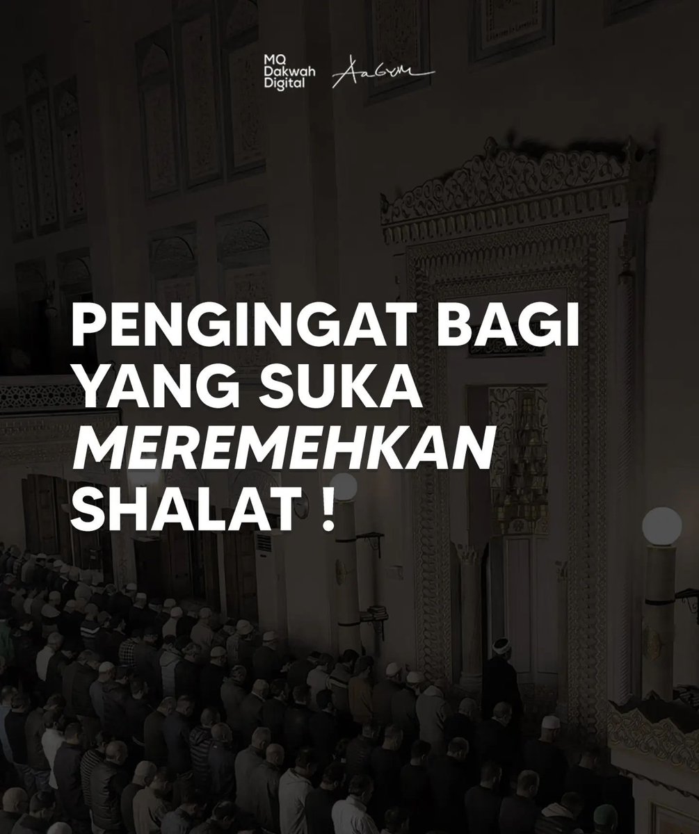 icannn___'s tweet image. Pengingat bagi yang suka meremehkan shalat.

A Thread