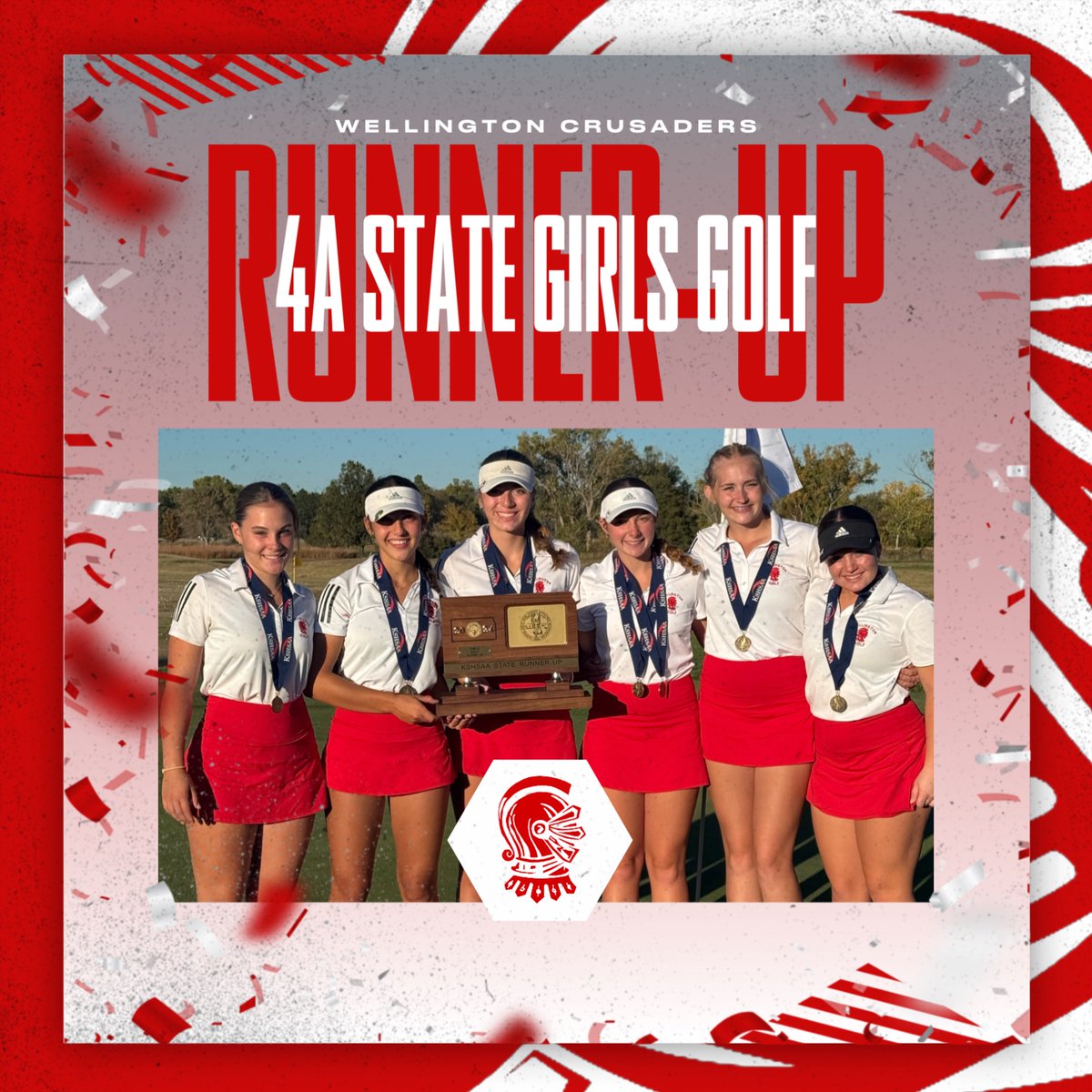 Your Lady Crusaders take 2nd Place at 4A State Golf! Way to represent your community over the past two days, Wellington is proud of you!