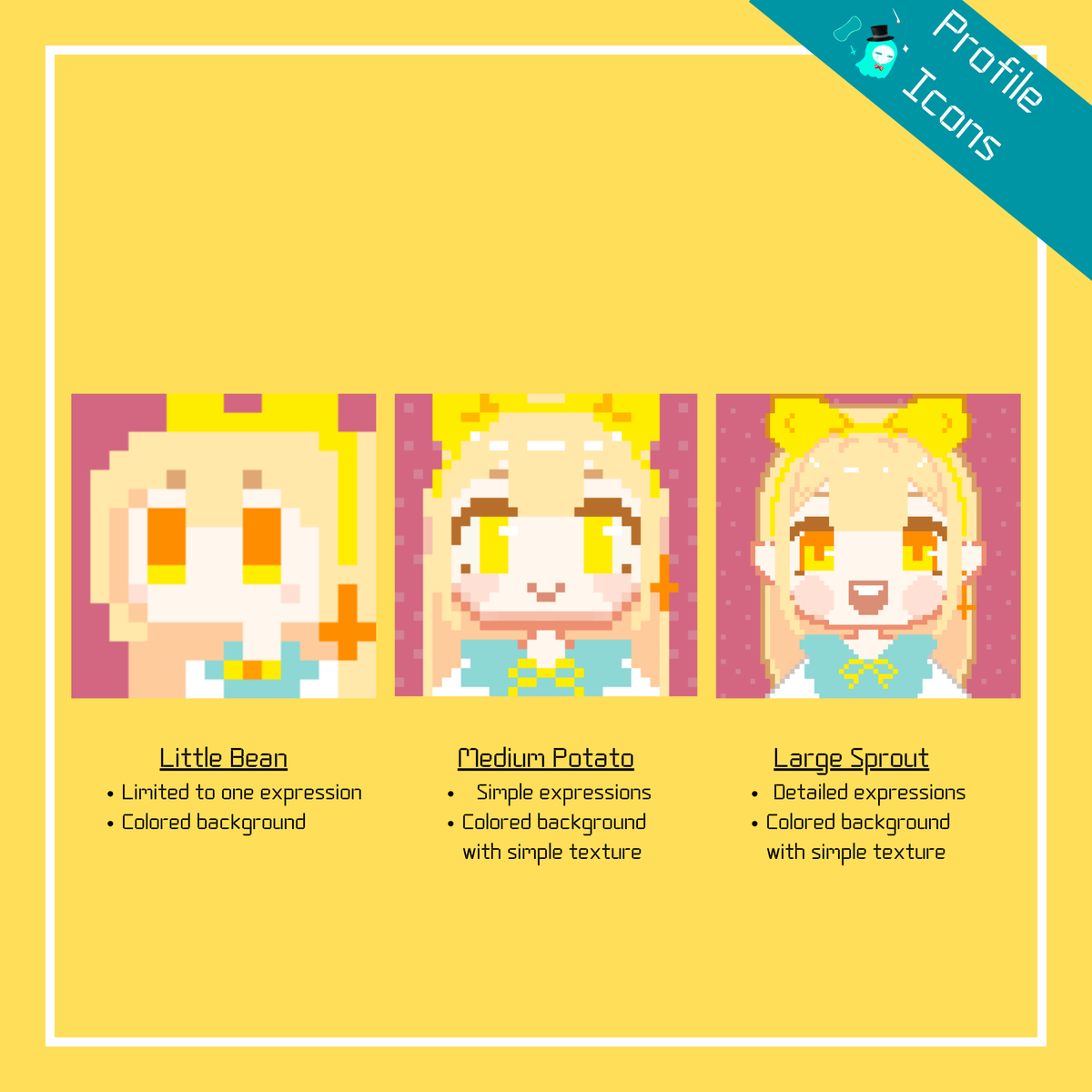 kyoukies's tweet photo. Due to heart related health issues I currently find myself unemployed. I'm opening commissions for pixel icons in order to fund groceries and medication. I appreciate any support even if it's just retweets or likes in hopes it'll find someone interested. Thank you! 👻 https://t.co/yGbFwvY1DS