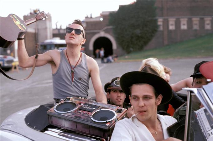 The Clash in Philadelphia, 1982.  Photo by Ebet Roberts.