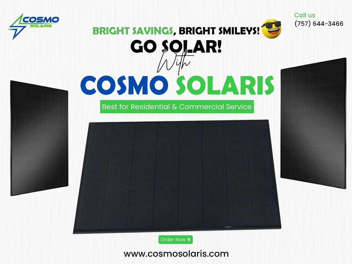 CosmoSolaris's tweet image. 𝐁𝐫𝐢𝐠𝐡𝐭 𝐒𝐚𝐯𝐢𝐧𝐠𝐬, 𝐁𝐫𝐢𝐠𝐡𝐭 𝐒𝐦𝐢𝐥𝐞𝐬 - 𝐆𝐨 𝐒𝐨𝐥𝐚𝐫 𝐰𝐢𝐭𝐡 𝐂𝐨𝐬𝐦𝐨 𝐒𝐨𝐥𝐚𝐫𝐢𝐬

 📞(757) 644 3466
📧 info@cosmosolaris.com
🌎 cosmosolaris.com

Explore More: cosmosolaris.com/how-to-maintai…

#CosmoSolaris #SolarEnergy #USa #va #newyork #washington