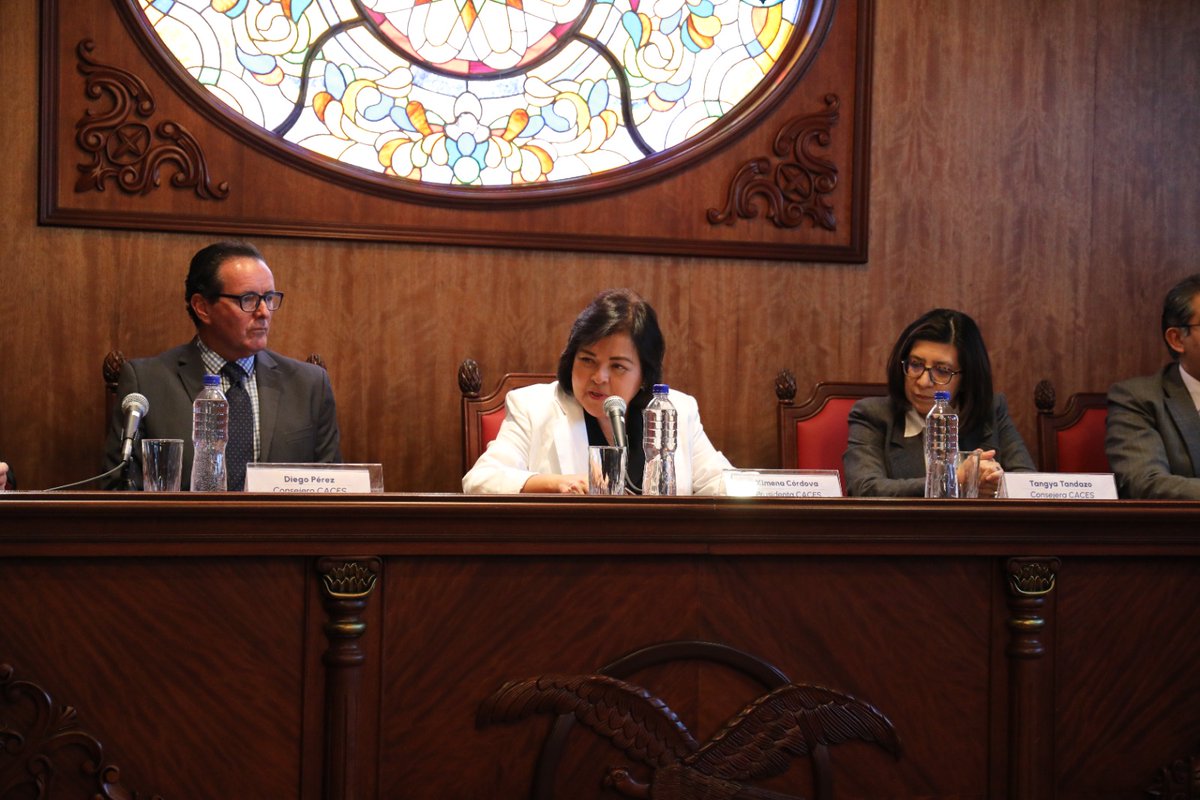 CACES (@caces_ec) on Twitter photo Hoy las autoridades del #CACES, entregaron las #Acreditaciones a las universidades <a href="/u_ikiam/">Ikiam</a> , <a href="/UNAEcuador/">Universidad Nacional de Educación UNAE</a> , <a href="/uartesec/">UArtes</a> , <a href="/UniYachayTech/">Universidad Yachay Tech</a>, instituciones de educación superior que cumplieron con los altos estándares de calidad en educación superior establecidos por este Consejo. Hoy las autoridades del #CACES, entregaron las #Acreditaciones a las universidades <a href="/u_ikiam/">Ikiam</a> , <a href="/UNAEcuador/">Universidad Nacional de Educación UNAE</a> , <a href="/uartesec/">UArtes</a> , <a href="/UniYachayTech/">Universidad Yachay Tech</a>, instituciones de educación superior que cumplieron con los altos estándares de calidad en educación superior establecidos por este Consejo.