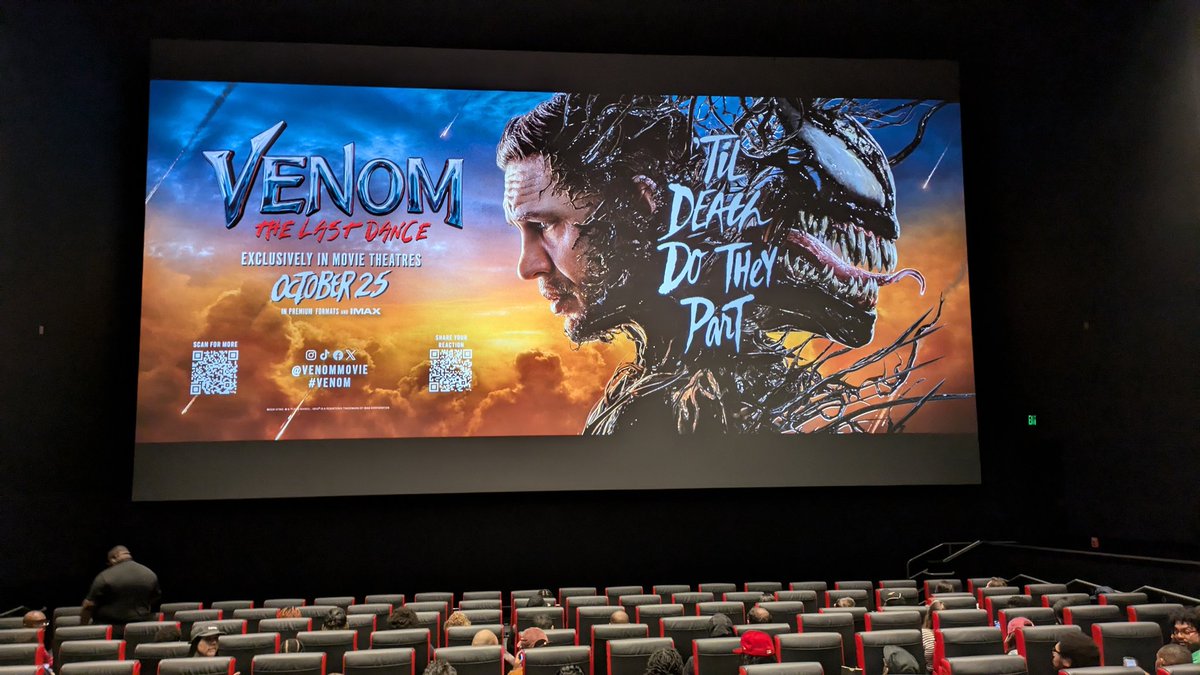 ImMattRodriguez's tweet photo. Tonight's screening of #Venom: The Last Dance! https://t.co/LRCVdTppxn