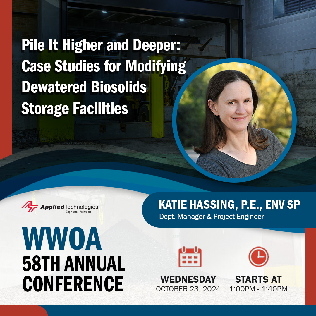 TOMORROW! 🗓️ Don't miss Katie Hassing, ATI's Water/Wastewater Dept. Manager, speaking at Wisconsin Wastewater Operators Association #WWOA on October 23rd at 1:00 PM. 📢 Join us for an insightful talk on innovative #biosolids storage solutions!
Get those PDHs. See you there! 💩