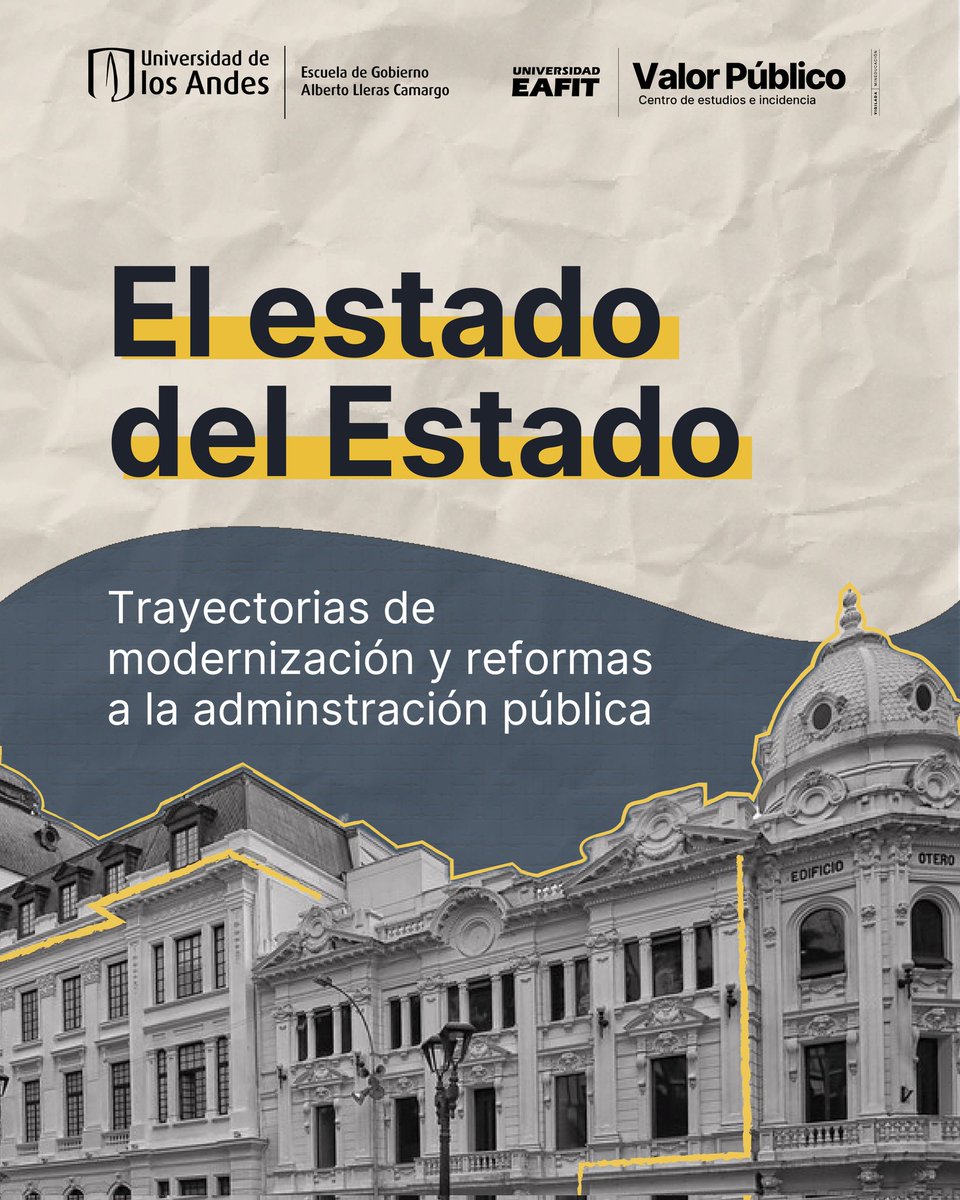 Muy recomendada esta publicación.
Nuestros investigadores <a href="/sleyvabo/">Santiago Leyva</a> y <a href="/pablopulido/">Pablo Pulido</a>, hicieron la edición académica de este libro que ofrece una mirada retrospectiva y analítica a la evolución de la administración publica colombiana y sus reformas.