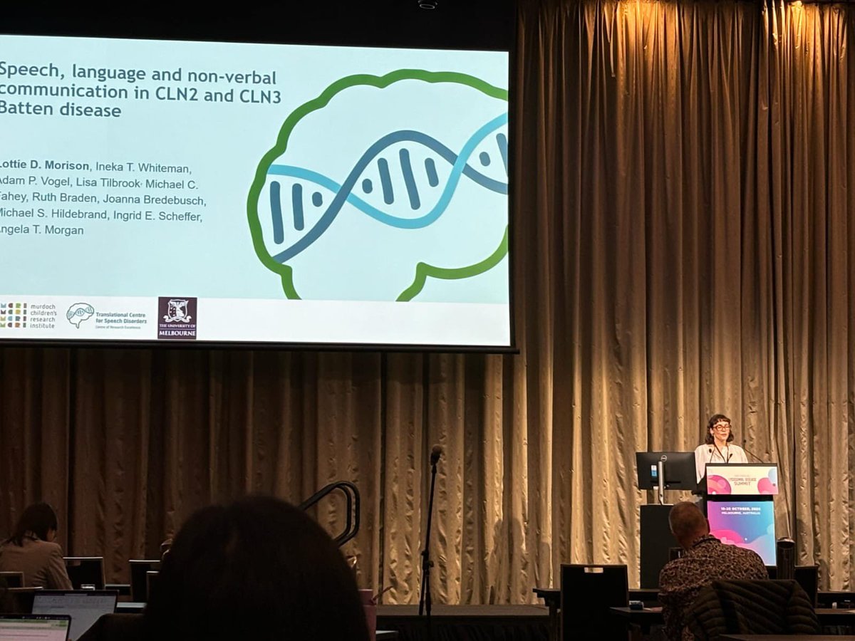 Over the weekend I presented on speech &amp; language phenotyping in CLN2 &amp; CLN3 #BattenDisease @ the 2nd #LysosomalDiseaseSummit in Melbourne

(hopefully we can share the paper soon!)

#BDSRAAus <a href="/BDSRA/">BDSRA Foundation</a> <a href="/BattenDiseaseuk/">BDFA</a> <a href="/MCRI_for_kids/">Murdoch Children's Research Institute (MCRI)</a> <a href="/MCRI_SpeechLang/">MCRI - Translational Centre for Speech Disorders</a> <a href="/UniMelbMDHS/">UniMelb MDHS</a> <a href="/UoMSpeechAlumni/">UniMelb Speech Path</a>