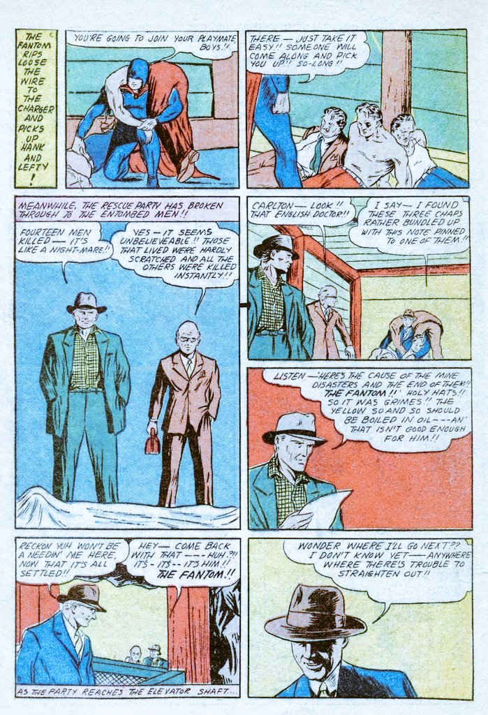 blaksheepno1's tweet photo. "The Fantom Of The Fair" (finale) 
script &amp; art: Paul Gustavson from 
Amazing Mystery Funnies#1 (1940 Centaur Publications). https://t.co/CLVfVz9Q2U
