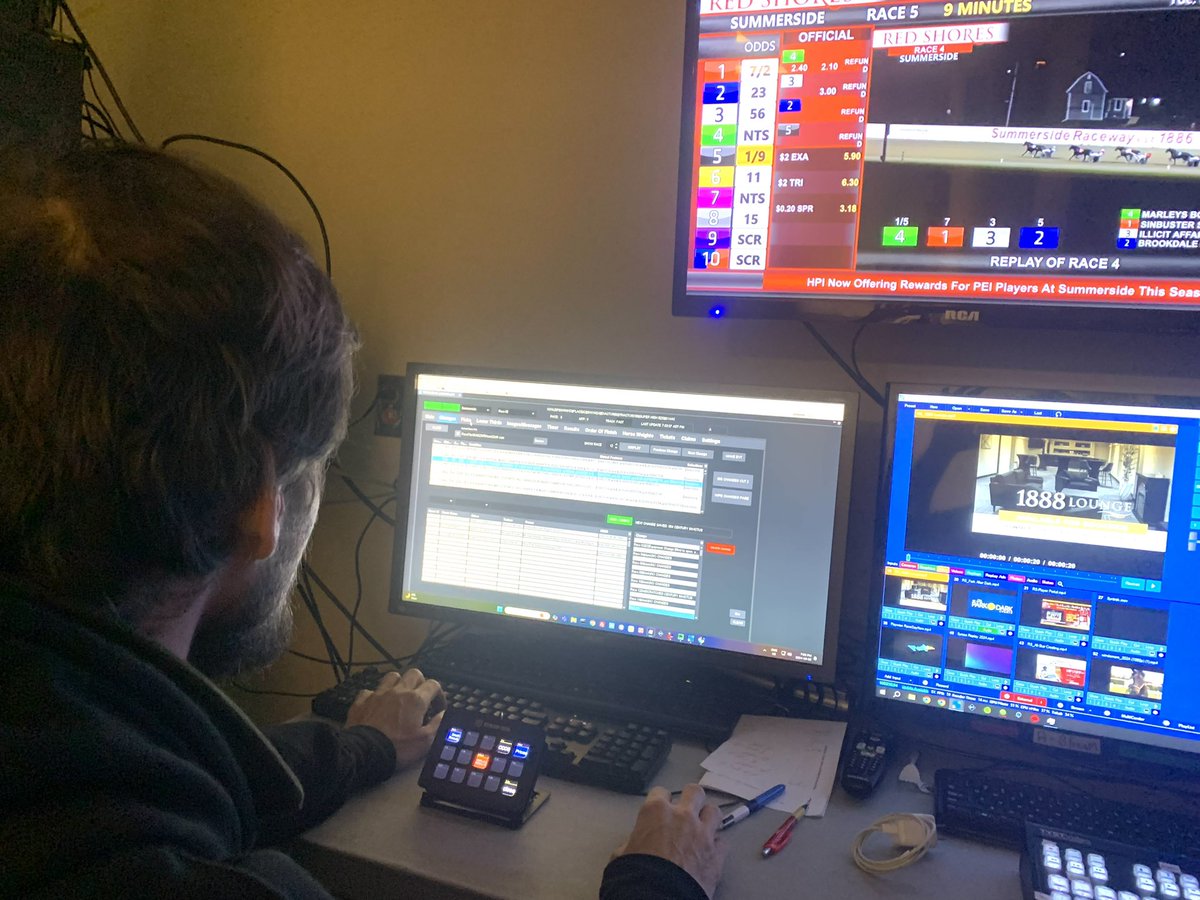 It’s race night, and the Universum Media crew is hard at work bringing you all the live action from <a href="/Red_Shores/">Red Shores 19+</a>  Summerside Raceway!

Big shoutout to our amazing crew who stay cool under pressure, managing multiple monitors, switching between cameras, and tracking the fastest