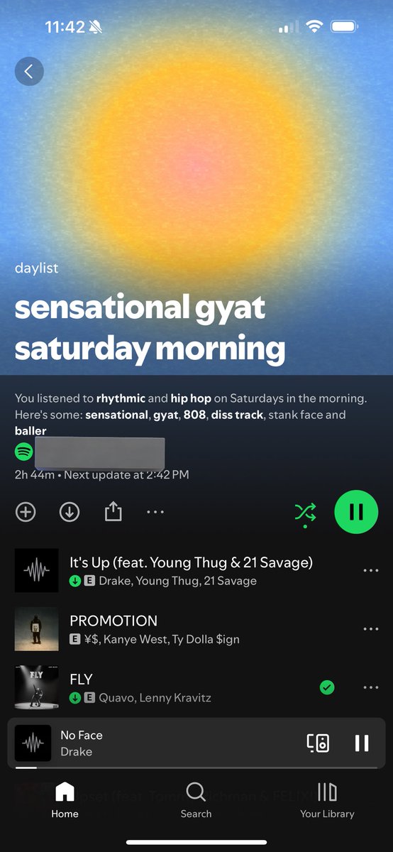 CJsaysit's tweet image. Really hope Spotify hits me with another daylist playlist like this soon