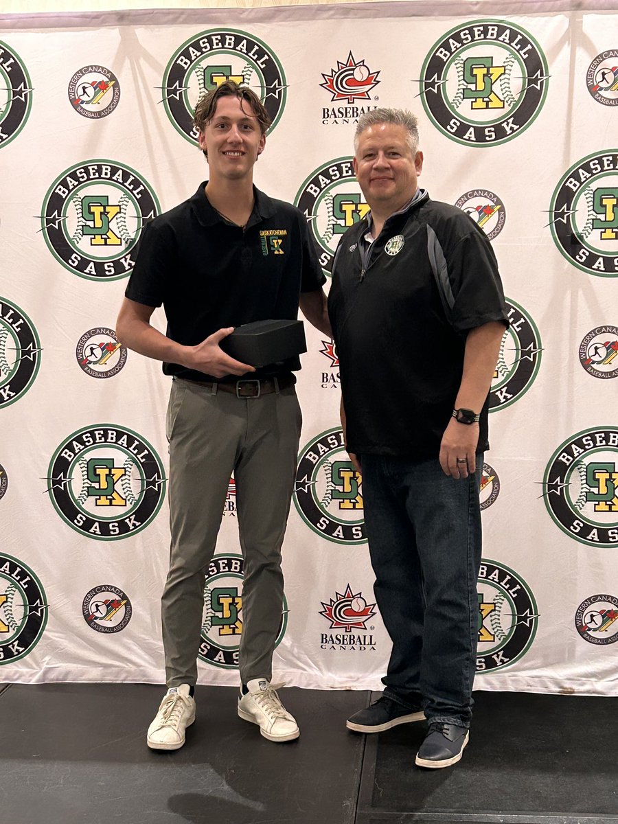 Huge shout out to Merek Yeager. 2024 Baseball Sask’s Male Player of the Year! Congratulations Merek!