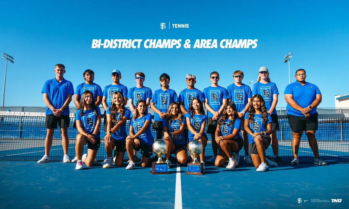 Fort Stockton Athletics (@athleticsfshs) on Twitter photo Our 2024 Varsity Tennis Team brought back hardware this year! Bi-District Champions and Area Champions (first time in 8 years)! Let’s go FS Tennis! 🎾
#panthertennis #prowlertennis #panthersfight #prowlersfight #TNQ #champs <a href="/thecoachhickman/">Jeremy Hickman</a> Our 2024 Varsity Tennis Team brought back hardware this year! Bi-District Champions and Area Champions (first time in 8 years)! Let’s go FS Tennis! 🎾
#panthertennis #prowlertennis #panthersfight #prowlersfight #TNQ #champs <a href="/thecoachhickman/">Jeremy Hickman</a>