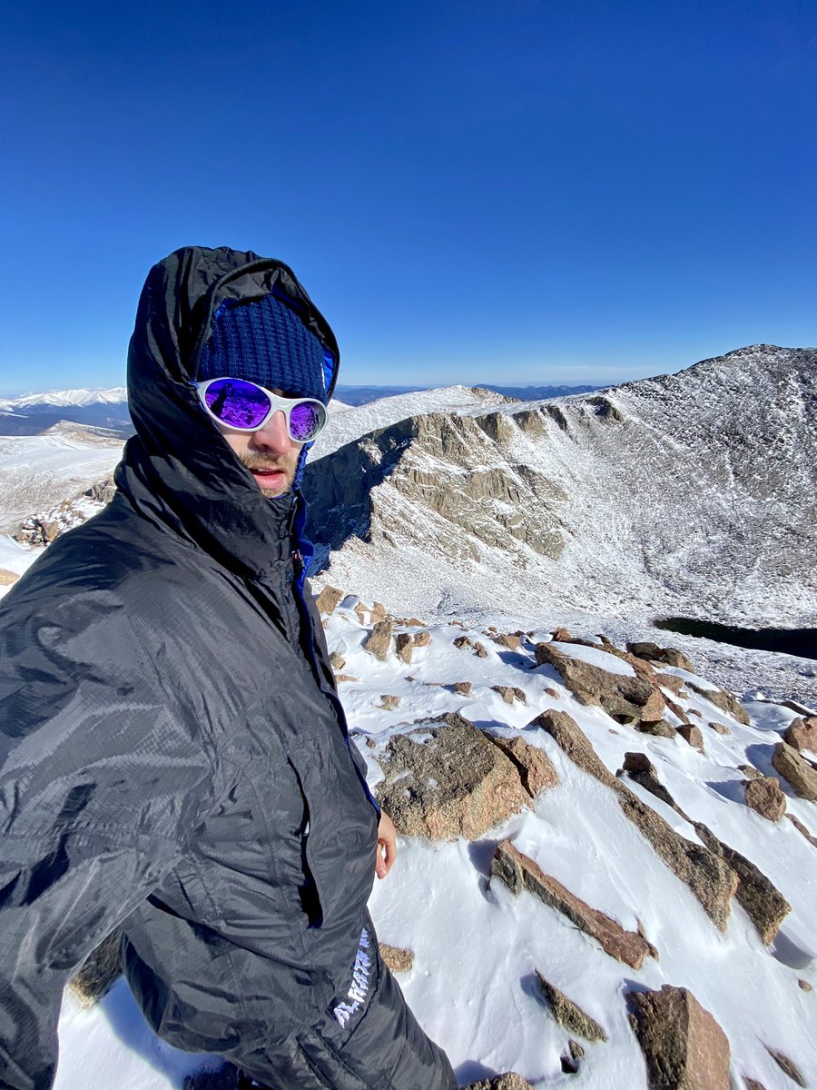 Another day, another 14er… this time with snow ❄️ #hiking #mountains