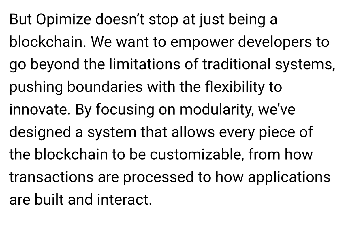 opimize_opcodes's tweet photo. Check our docs site. To get a well-rounded view of Opimize and what to expect.

$OPPS #ModularBlockchain #CAT20 https://t.co/PfrS0DokPX