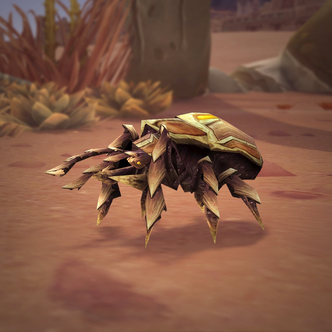 Warcraft's tweet image. Twitch Drop incoming 🐞 

Add the Sand Scarab to your pet collection by watching WoW streams before November 5!

Learn more: blizz.ly/3C6M4zO
