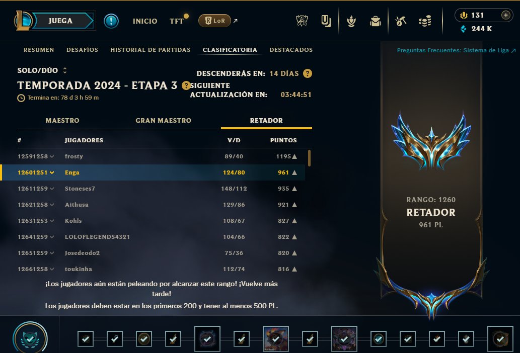 Bueno tamos TOP 2 de BR, para alcanzar al 1 ando necesitando a colapinto maso menos, mañana seguro meta stream a ver si me le puedo acercar un toque