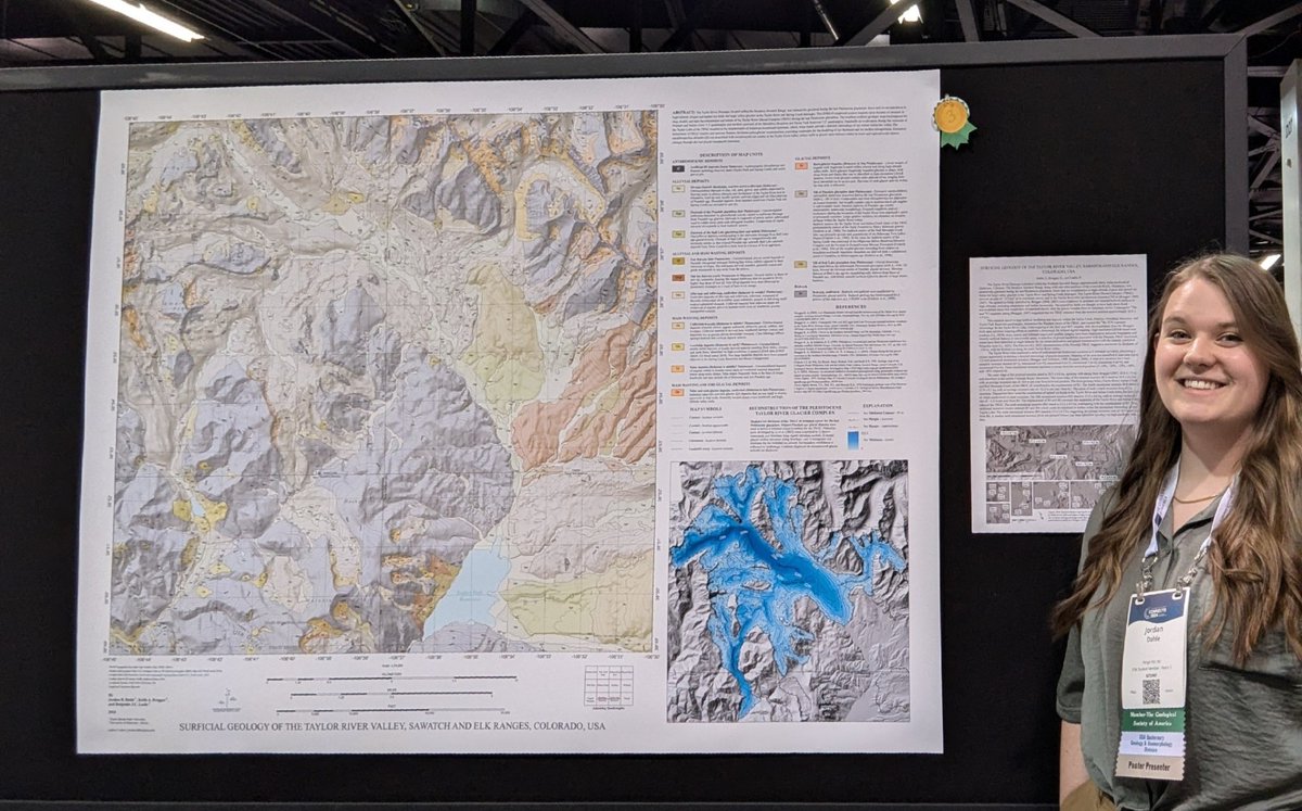 NDSU_ECS's tweet photo. Join me us congratulating Jordan Dahl (ECS Ph.D. Candidate) for winning a prestigious award from the Geological Society of America meeting for 3rd place for Best Student Map. https://t.co/Zof22epBnc