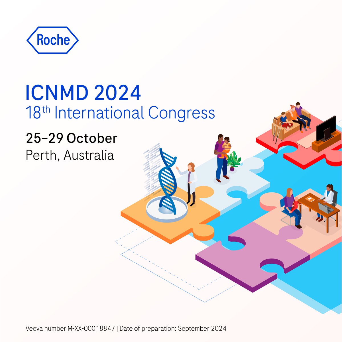 We’re excited to have the Roche NMD team at #ICNMD2024 to learn more about their commitment to #neuromusculardiseases. Roche will be showcasing their latest research through their scientific presentations and industry-sponsored symposia.