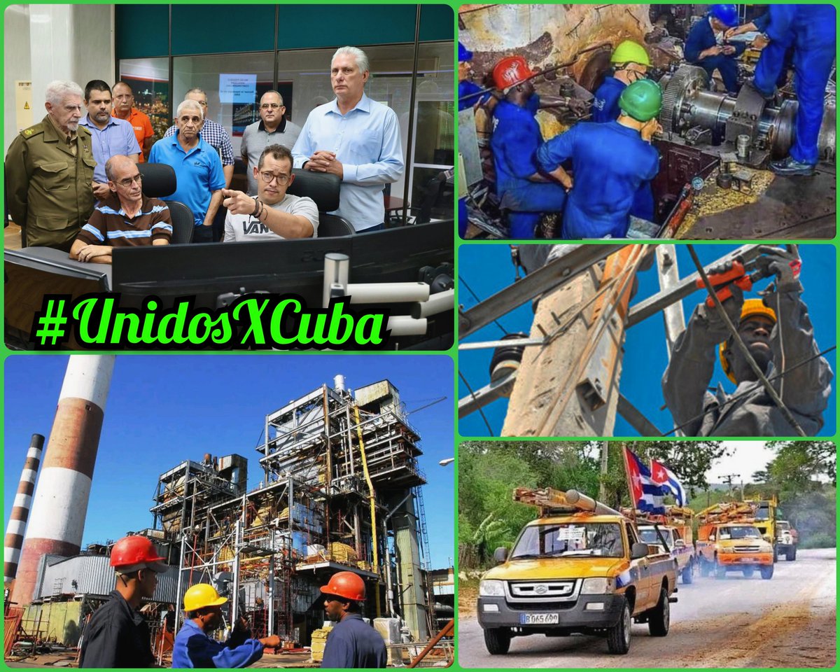 02:44 pm : Sincronizado el Sistema Eléctrico Nacional. 
 "Unidos podemos vencer cualquier desafio"
💯🇨🇺🇨🇺🇨🇺
Seguimos en combate
🇨🇺🇨🇺🇨🇺
#UnidosXCuba
<a href="/PartidoPCC/">Partido Comunista de Cuba</a>
<a href="/DiazCanelB/">Miguel Díaz-Canel Bermúdez</a>
<a href="/DrRobertoMOjeda/">Dr. Roberto Morales Ojeda</a>
<a href="/MMarreroCruz/">Manuel Marrero Cruz</a> 
<a href="/FMC_Cuba/">FMC de Cuba</a>
<a href="/cdr_cuba/">CDR de Cuba</a>
<a href="/minalcuba/">Ministerio de la Industria Alimentaria de Cuba</a>