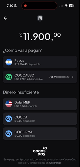 💰💰💰💰AYER NOS PIDIERON QUE ADEMÁS DE INVERTIR LOS PESOS AL 45% Y LOS DÓLARES AL 4,25%, DISPONERLOS 24/7 SE PUEDA PAGAR CON LOS FONDOS???

🟢HECHO!!!!!!!!!!!!

AHORA PODES PAGAR EN QR CON LA PLATA QUE TENES EN FONDOS, PESOS Y DÓLARES.

FIN.