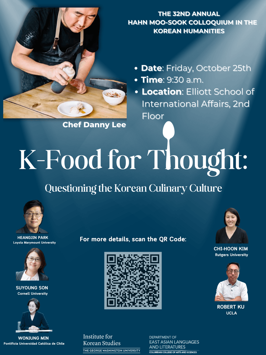 Let's be real, people: you can't not like Korean food! Our friends at GWU's Institute for Korean Studies <a href="/GW_IKS/">GW Institute for Korean Studies (GWIKS)</a> are hosting an all-day K-Food event this Fri. Oct. 25 in the heart of DC with amazing speakers! 😍🍚RSVP: hms-32.eventbrite.com
  #kfood #koreanfood #mukbang #hansik