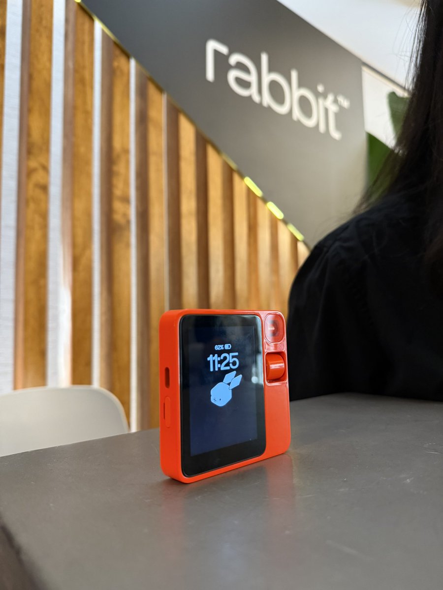 tcrawford's tweet image. Checking out @rabbit_hmi as a personal AI assistant. Fascinating interface of tech and physical manifestation. 

#CIO #WSJCIO #WSJTechLive #AI